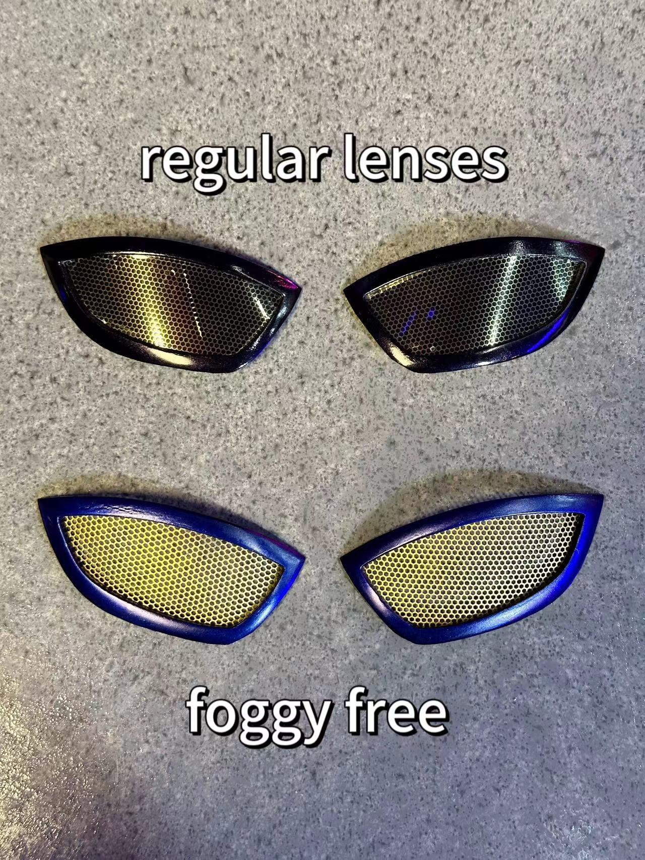 V1 Black-Red Mask With Face Shell (Small Lenses)