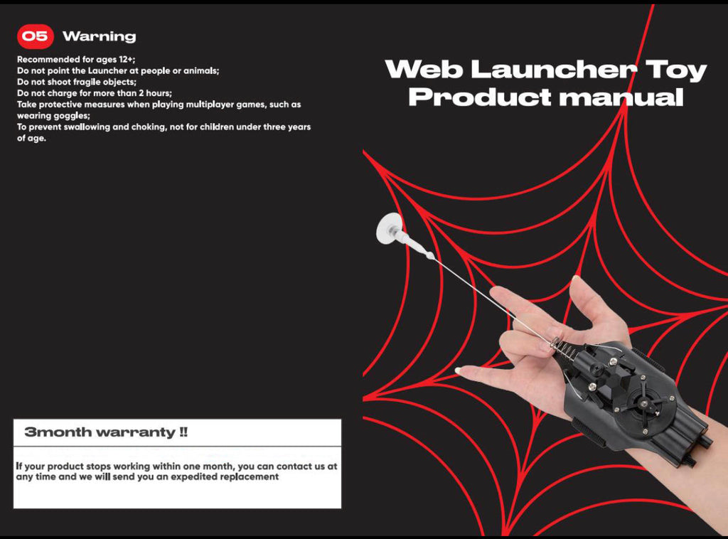 V1 (fluorescence) Webshooter Automatic Retraction
