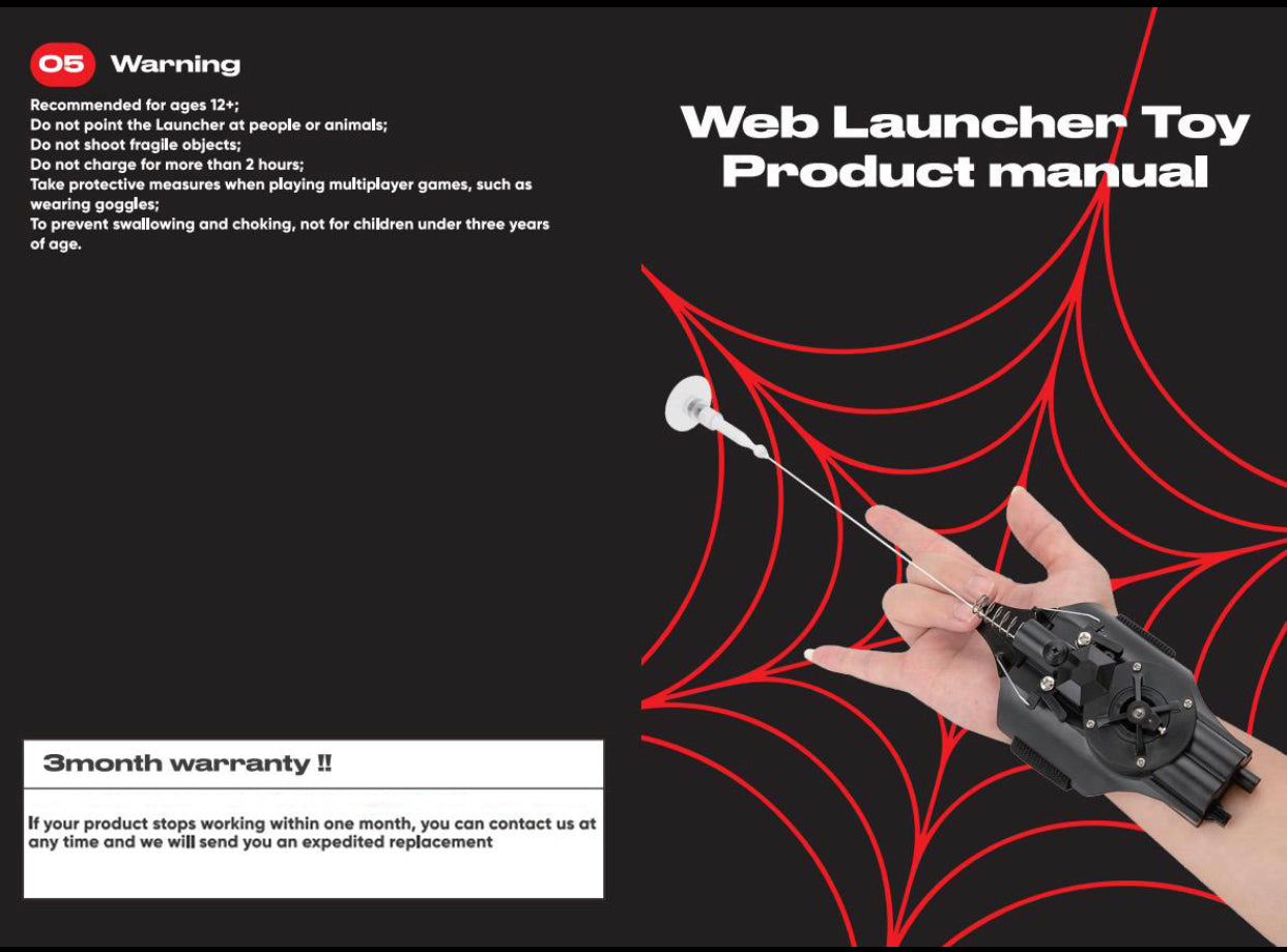 V1 (fluorescence) Webshooter Automatic Retraction