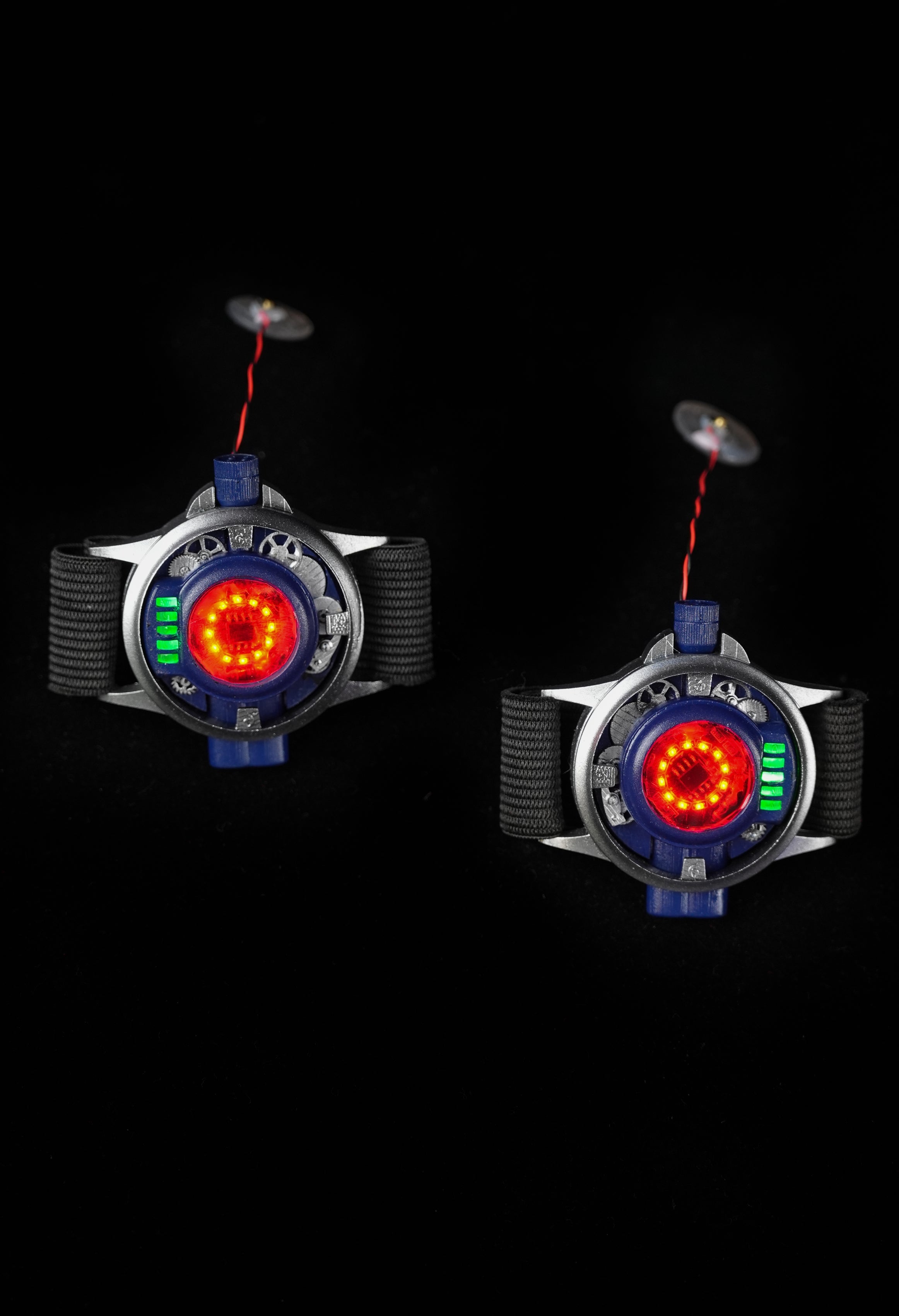 V1 Black-Red Mask With Face Shell (Small Lenses)