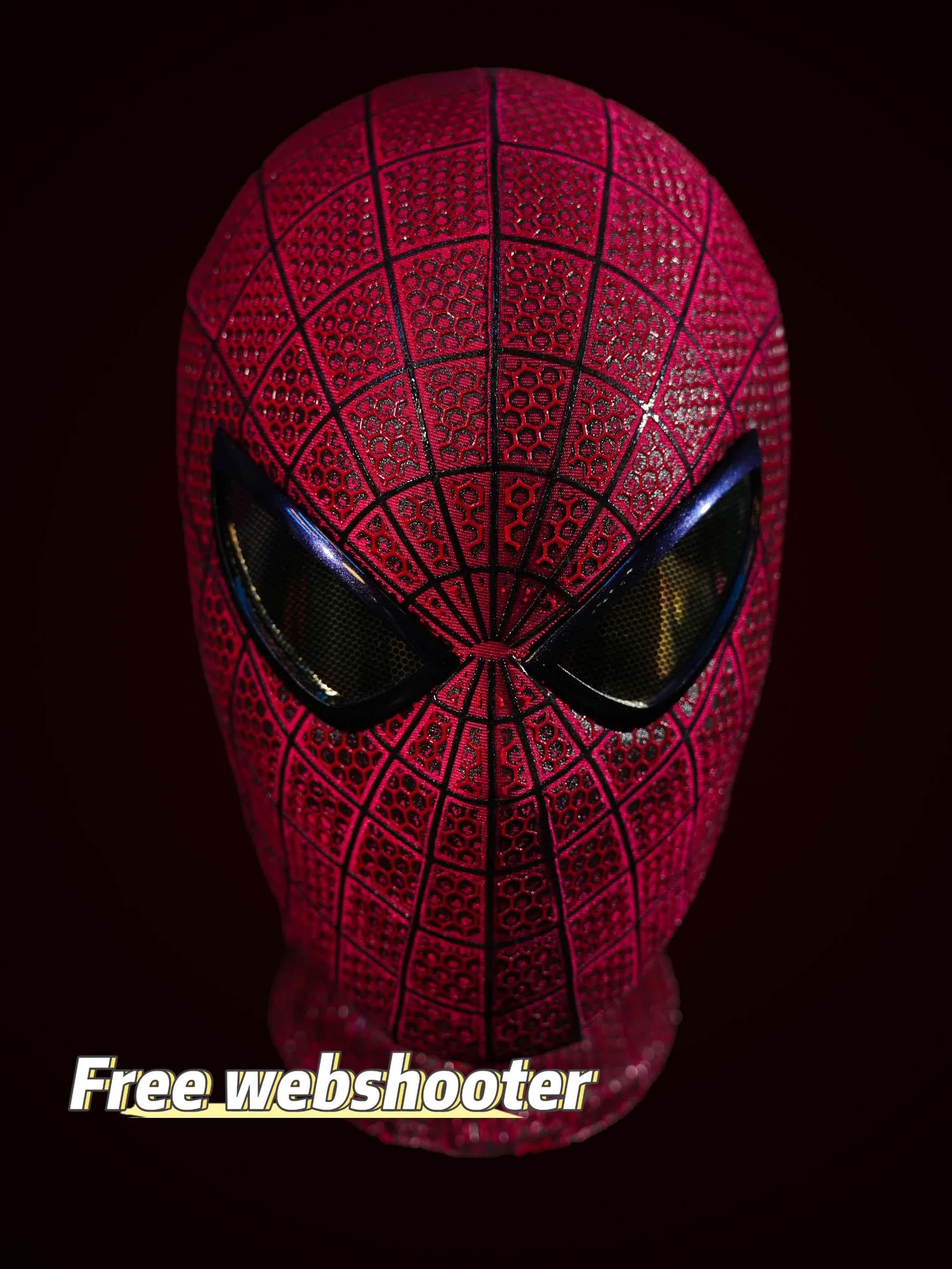 V1 Black-Red Mask With Face Shell (Small Lenses)